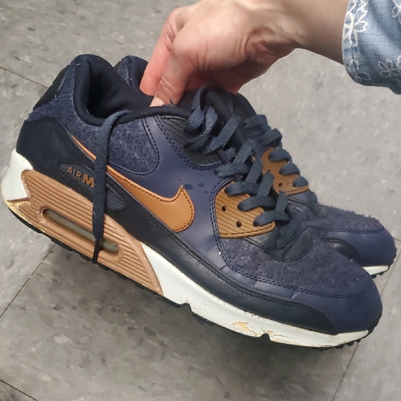 Nike Other - Nike Navy Wool and Leather Men's Sneakers